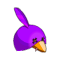 Sombrero de pío violeta