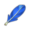 Pluma de pío azul